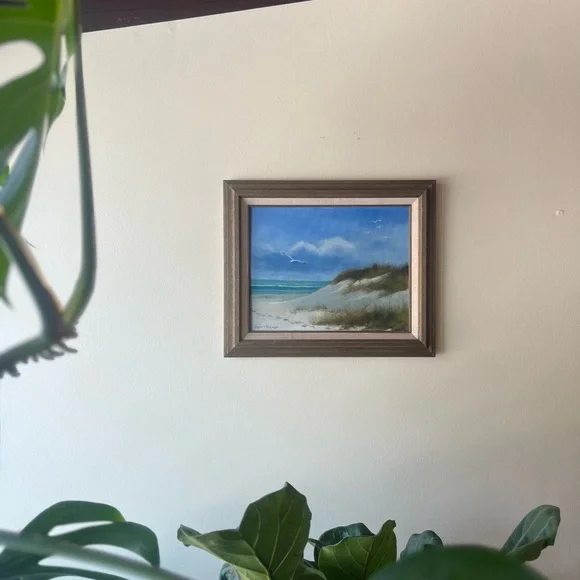 Original Don Ossner Beach Framed Art - Picture 1 of 6